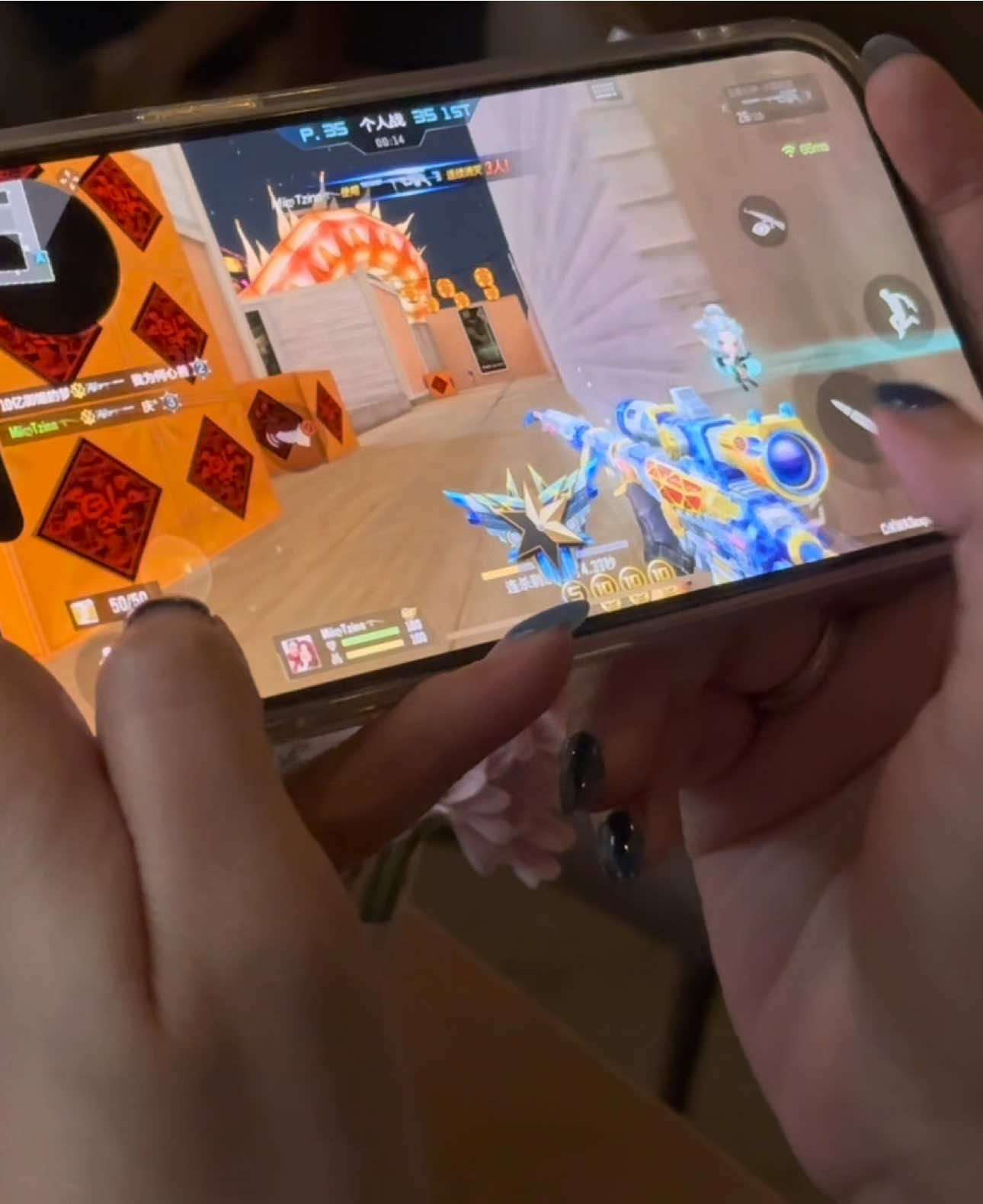 Thao tác tay của nữ game thủ sniper đẳng cấp phần 2 #cflcreator #crossfirelegendsvng #cfm #cfmobile #độtkích 