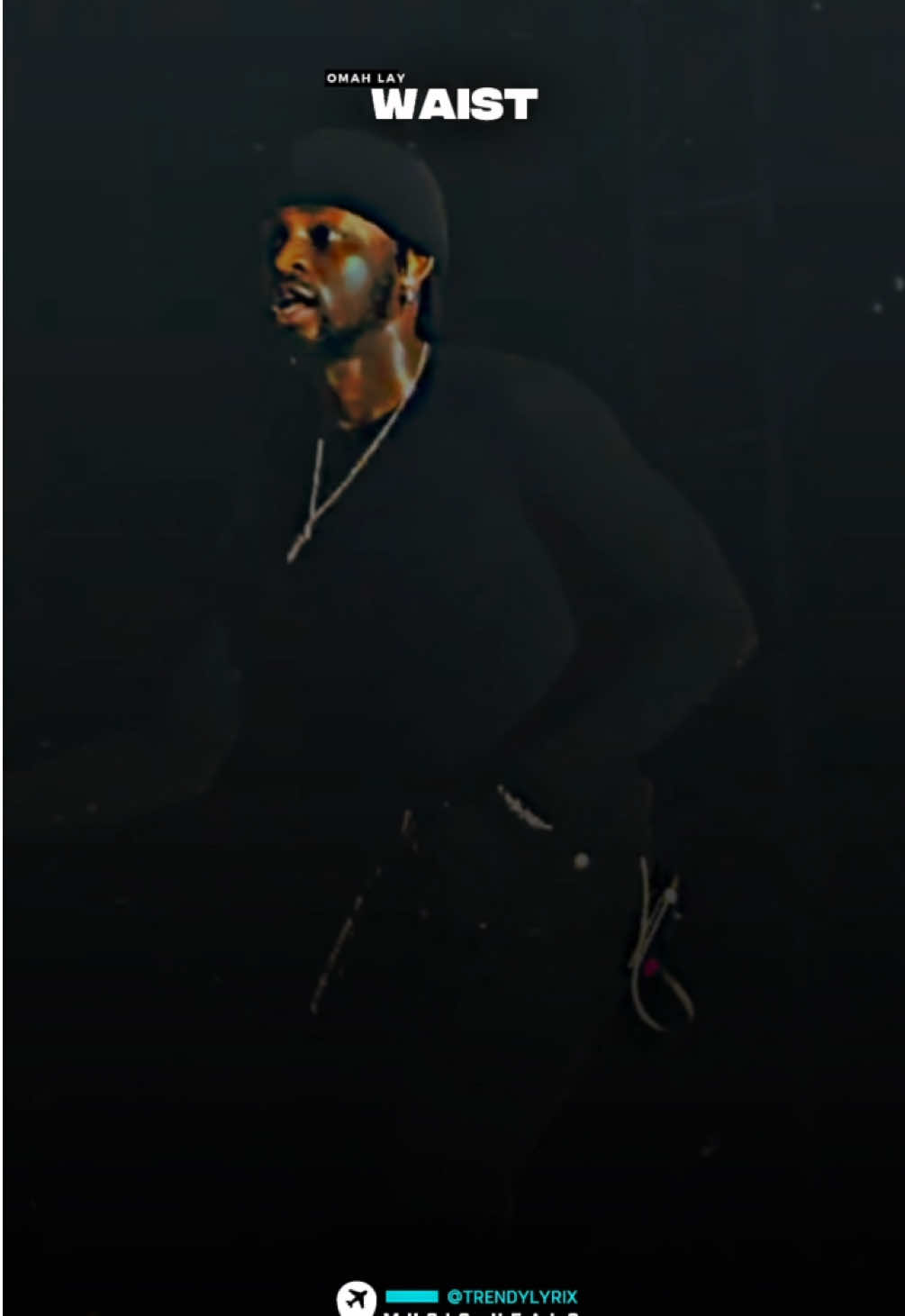 Waist • Omah Lay #Lyricsvideo #omahlay #waist #newtrend #fyp 