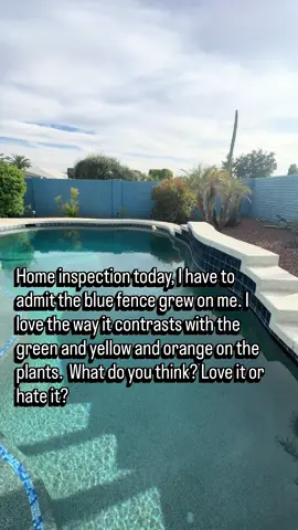 The blue fence + pool combo is GOLD because it shows: Privacy & outdoor space (major for relocating families) Lifestyle investment (not just a house—a HOME) Year-round living in Arizona (pool season!)   If you are like many people moving to Surprise, Arizona or the surrounding area and you feel like you're going to need a swimming pool, we should talk! There's a lot of communities that have community pools but if a private pool is your heart desire, I can help you with either. Comment POOL to start a conversation about the pros and the cons of owning a swimming pool or to discuss the options between a private or community pool. Sometimes pools aren't for everyone, but for certain people, it is their favorite feature in their home.
