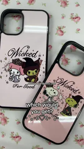 available in iphone 17 sizes too!!🫶🏼💚🩷 #wicked #wickedmovie #wickedforgood #snoopy #arianagrande 