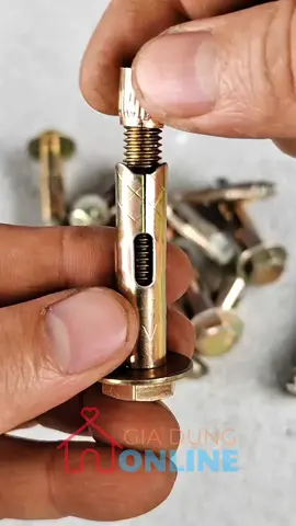 1623 - Tắc kê chân nở bằng thép có bu lông dài từ 50-150mm bắn bê tông, treo đồ vật nặng