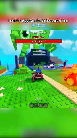 I lost the biggest Titan W because of this #plantsvsbrainrots #roblox 