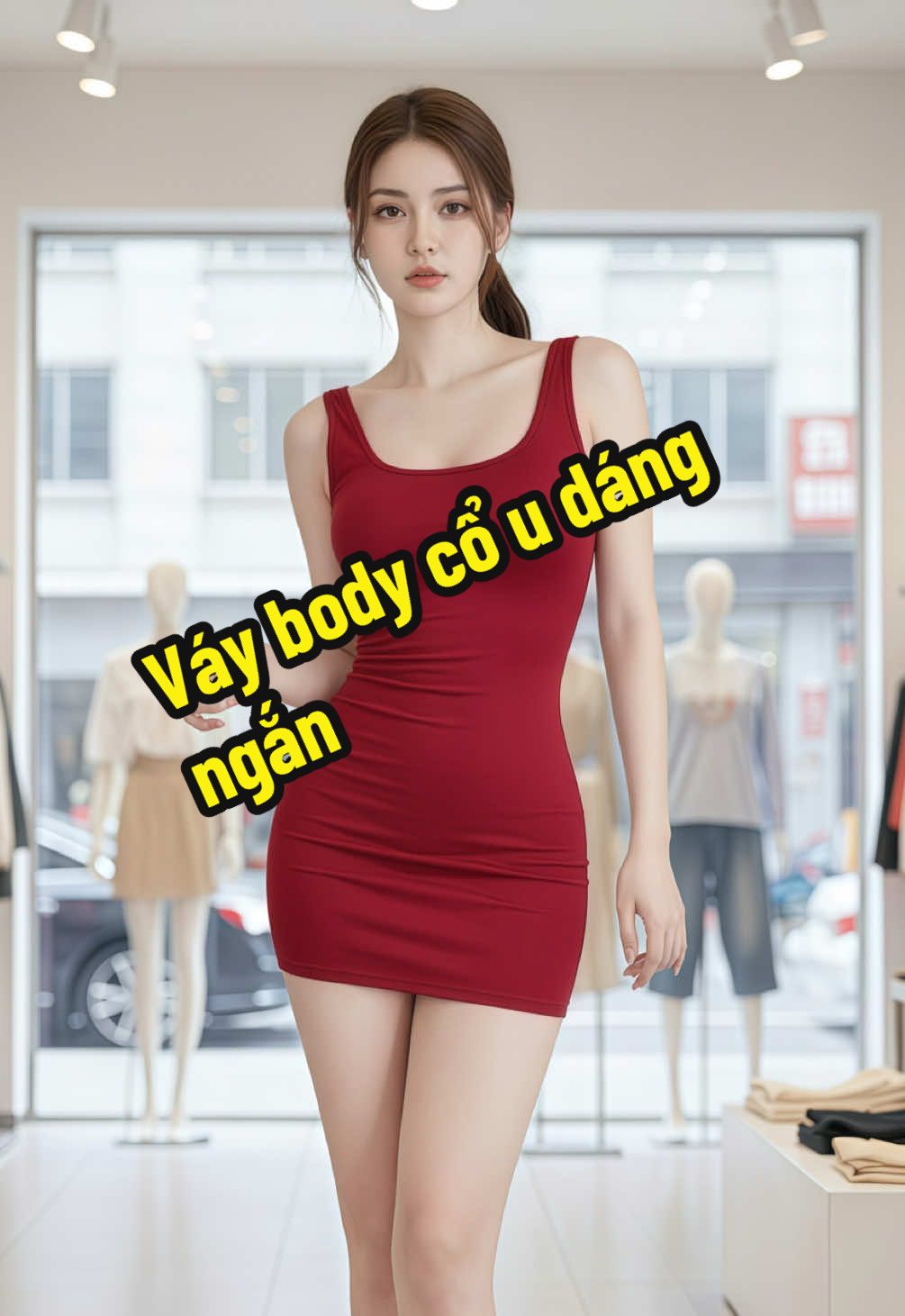 🔥 Đỏ là phải nổi bật! 🔥 Váy ôm tôn dáng chuẩn từng đường cong, lên form xịn xò nhìn là mê 😍 Nàng nào thích style quyến rũ nhưng thanh lịch thì chốt ngay em này nha 💃✨#vaydo #vaybody #dambody #thoitrangnu #outfitdep 