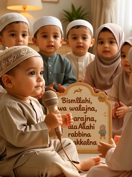 Umar teaching his friends the Dua when coming back from outside #littleislamababies #fyp #muslimkids #islamkids  Bismillahi walajna, wa bismillahi kharajna, wa ‘ala Allahi rabbina tawakkalna In the name of Allah we enter, and in the name of Allah we leave, and upon our Lord we depend.