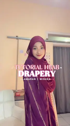 Hijab drapery satset bikin look makin elegant & cantik, untuk lamaran, wisuda atau formal juga bisa banget 😻🫶🏻 #drapery #hijabdrapery #hijabtutorial 