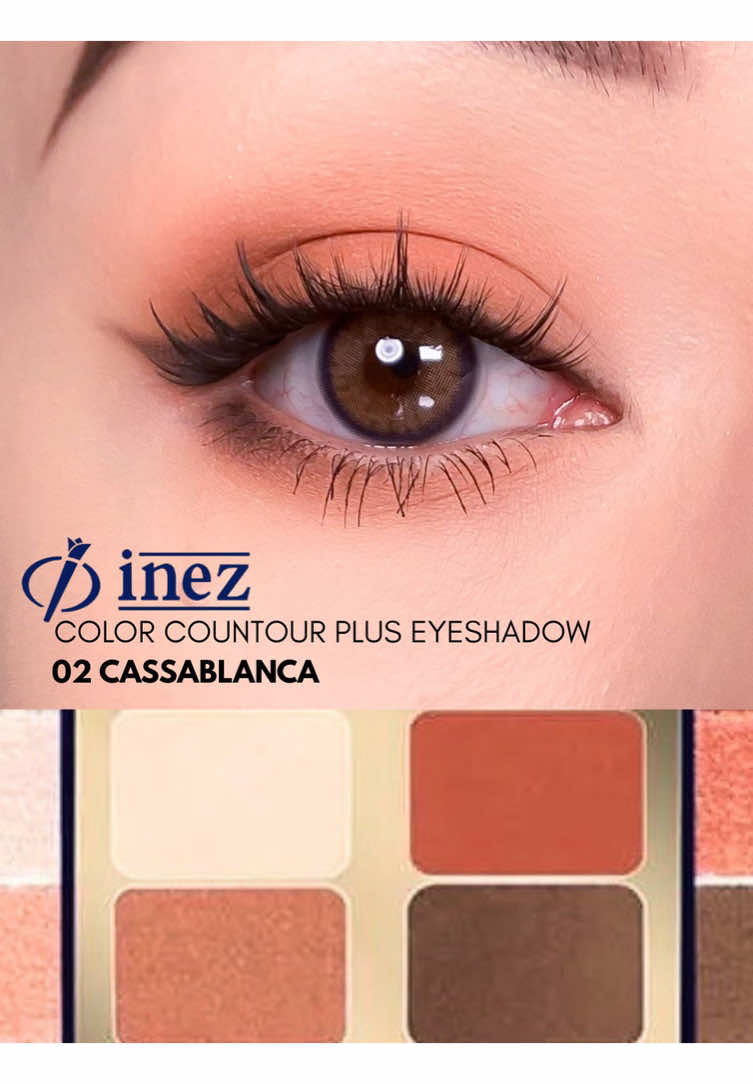 Membalas @pacarnya minghao 🐸✨ nih shade 02 Casablanca 👀✨ Hope u like it yaa~💃🏻🫶🏻 #inezcosmetics #inezeyeshadow #eyeshadowtutorial #eyemakeup #lokalbrand 