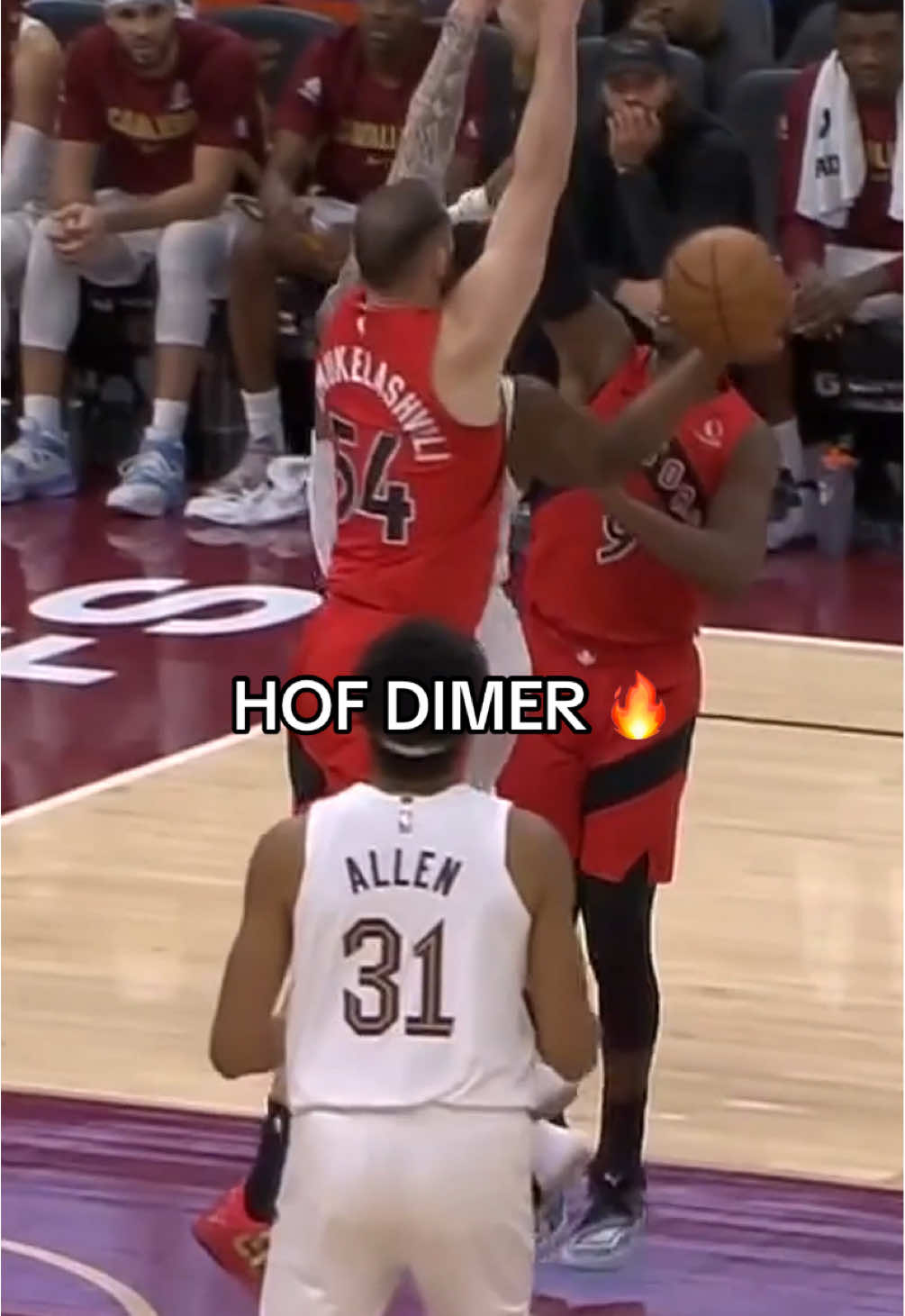 #DonovanMitchell was tough for this 💯 #NBA #Cavs #basketball 