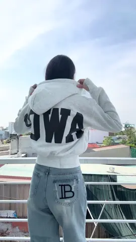 Áo khoác phom crop top dày dặn nón to có tay sỏ ngón nè có túi trong #xuhuong #áo khoác bình an #xu 