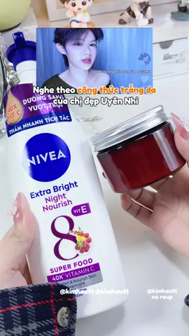 Công thức tr.ắng da của chị đẹp Uyên Nhi - Tr.ắng bóc lun✨✨ #thenaturfarm #botniacinamide #trangda #duongda #xuhuong 