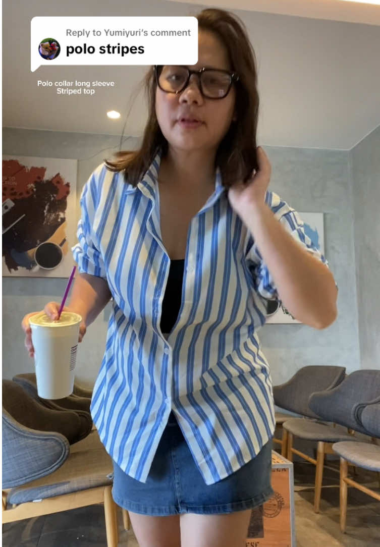 Replying to @Yumiyuri Polo long sleeve striped #poloshirt #polo #pololongsleeve #longsleevestripe #pololongsleeveswomen 