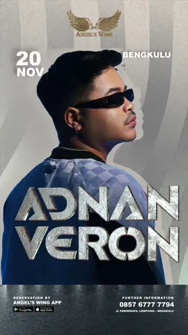 Hey Angels Holic 😍 Ready to light up the night again? ⚡ We’re bringing you ADNAN VERON — live on 20 November 2025! You know the drill — don’t sleep on this, table’s filling fast 🔥 Book now & let’s make it another crazy night! See you on the dance floor 😎✨
