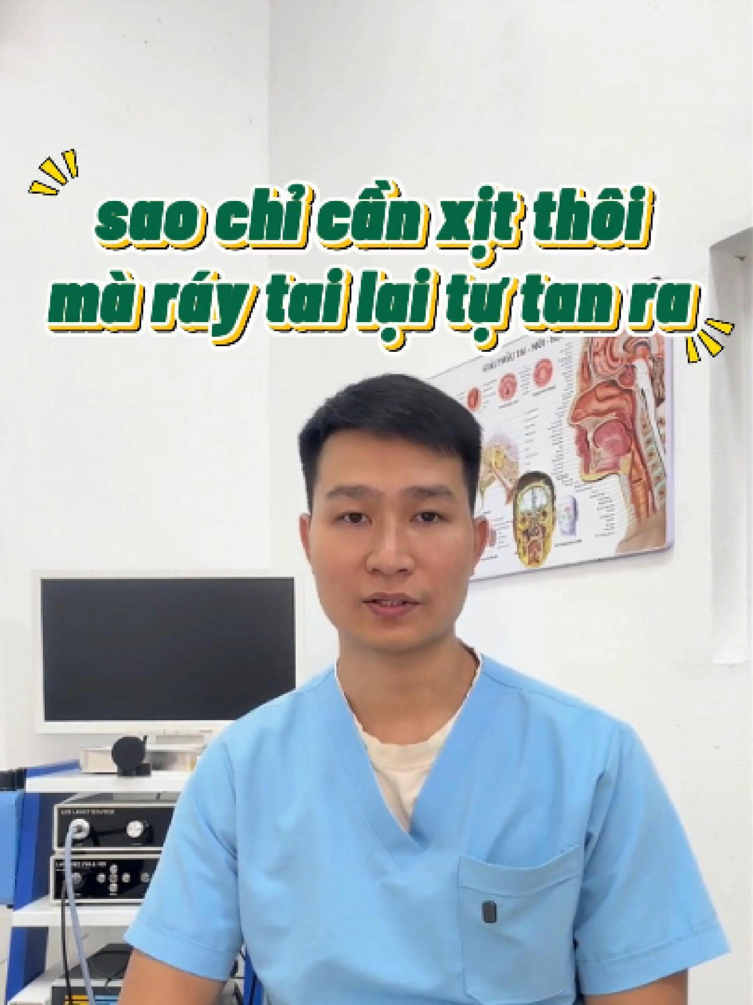 Tại sao chỉ cần xịt mà ráy tai lại tự tan ra. Giải thích cơ chế hoạt động của dung dịch #bacsitoi #nguatai #viemtai #SucKhoeTaiMuiHong #ChamSocTai #xittaiotilux