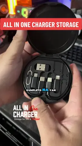 9-in-1 Type-C & Lightning Data Cable Set with USB Adapter, 60W Fast Charger, Storage Box, TF & SIM Card Storage, Card Pin, and Mobile Phone Holder — the ultimate compact multi-function charging and storage kit. #TypeC #LightningCable #FastCharger #60WCharger #MultiFunctionKit       