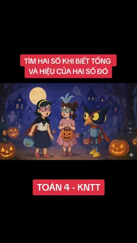 Toán 4-KNTT - Tìm hai số khi biết tổng và hiệu của hai số đó #havanquanggvtieuhoc #lophocthayhavanquang #lophocthayquang #tieuhoc #giaovientieuhoc 