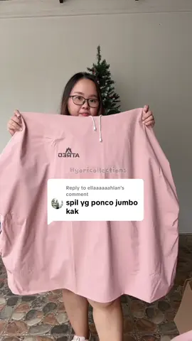 Replying to @ellaaaaaahlan mau yg ini ga kak? Tebel sama, cm ada tambahan penutup sampe dagu #sipalingaffiliate #sipalingcantik #jashujanjumbo 