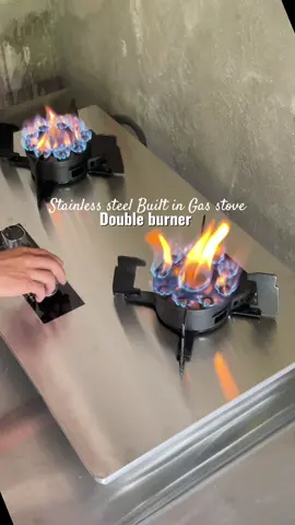 Stainless steel built in Gas stove’  #doubleburner #builtingasstove #stove #doubleburnergasstove #stainlesssteel 