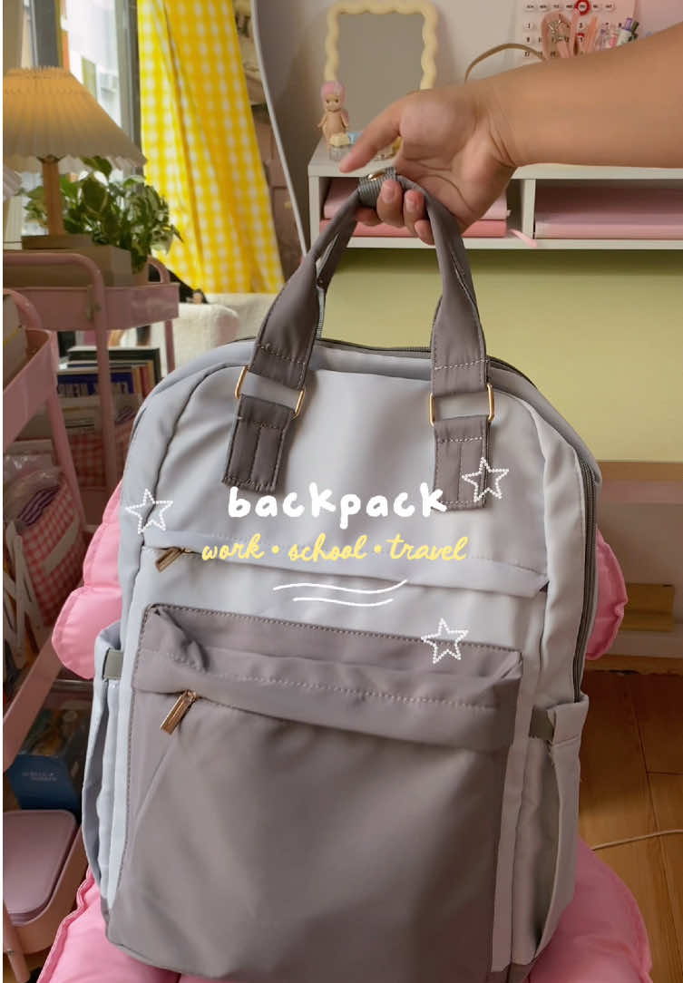 found the perfect backpack for school, work, or travel! such a multifunctional bag~ ⭐️ #backpack #travelbag #laptopbag #schoolbag #workbackpack 