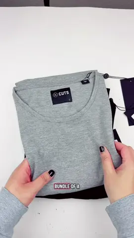 Three pack of T-shirts with a curved hem. Buttery soft and smooth. 