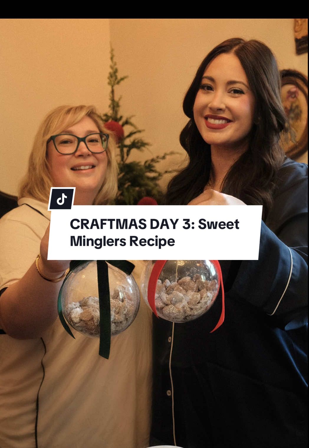 CRAFTMAS DAY 3: Our Family Favorite Dessert Sweet Minglers  I’m sure you’ve tried puppy chow before, but have you tried it with Crispix cereal?  It’s crunchier, and the peanut butter and chocolate seeps through the middle for the perfect bite!  Highly recommend!  And check out my co-host @Krystle Perkins | DIY & Home ‘s project today and our featured creator today: @Racheal Jackson   #christmasgiftidea #craftmas #diychristmas #ediblegifts #nostalgicchristmas  