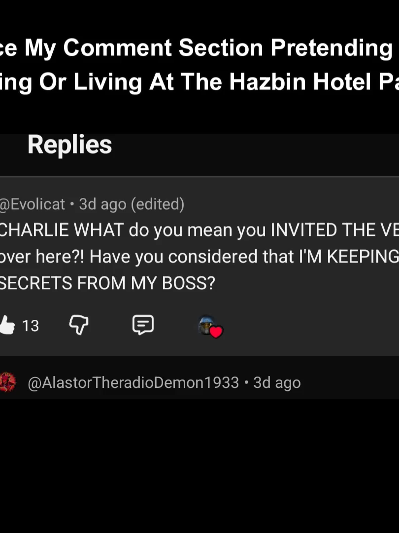 I Voice My Comment Section Pretending To Be Staying Or Living At The Hazbin Hotel Part 2 #amazonprime #hellaverse #hazbinhotel #hazbinhotelseason2 #fyp #foryoupage