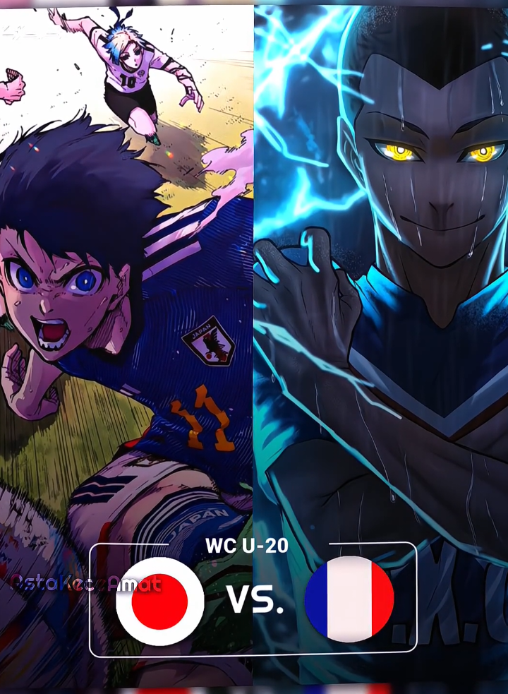 prediksi skor Japan vs France? #fyp #isagiyoichi #bluelock #julianloki #astakeceamat 