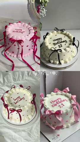 𝗘𝗹𝗲𝗴𝗮𝗻𝘁 𝗿𝗶𝗯𝗯𝗼𝗻 𝗰𝗮𝗸𝗲 𝗳𝗼𝗿 𝘁𝗵𝗲 𝗽𝗲𝗿𝗳𝗲𝗰𝘁 𝗺𝗼𝗺𝗲𝗻𝘁 🎂 ✧━  #cakedecorating #cake #birthdaydecor #girlcake #birthday 