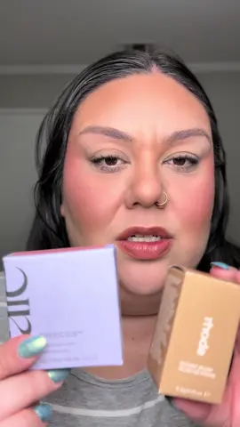 Both are beautiful! There are so many blushes out in the market that being blown away is getting harder and harder 😅 @rhode skin Pocket Blush - Sprinkle  @Saie SuperSuede Powder Blush - Mia #blushreview #makeupreview #viralmakeup #tiktokmademebuyit #highendmakeup 