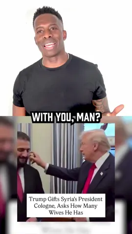 President Trump hosted an event at The White House and he sprayed his cologne without consent on Syria President Ahmed Al-Sharaa. What is wrong with him? 🤦🏾‍♂️😂  #Trump #Cologne #Comedy GODFREYLIVE.COM Get your tickets to see me live!