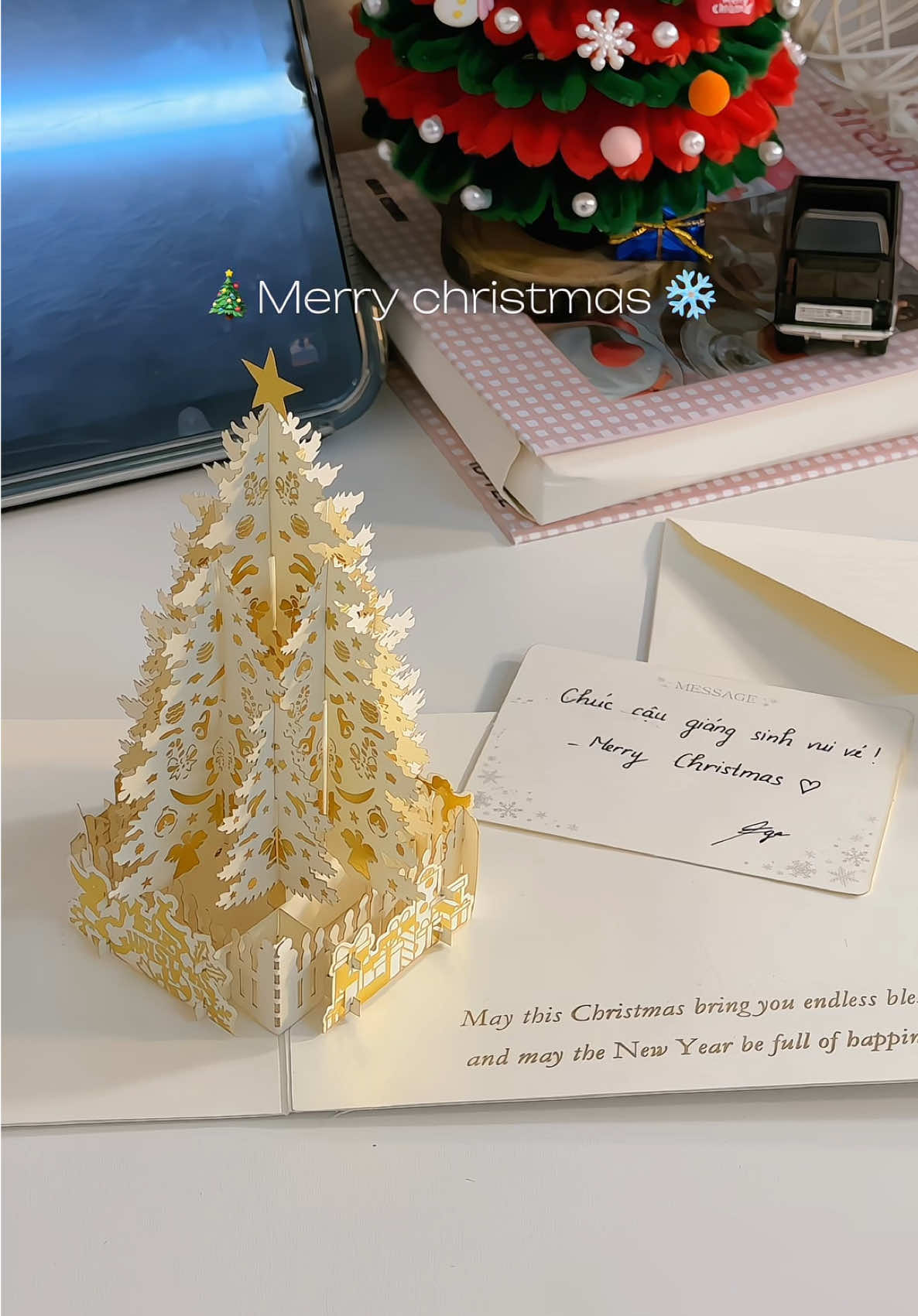 Mang liền noel tới đây 😆💞🎄 #thiep3d #thiepgiangsinh #giangsinh #noel #merrychristmas 