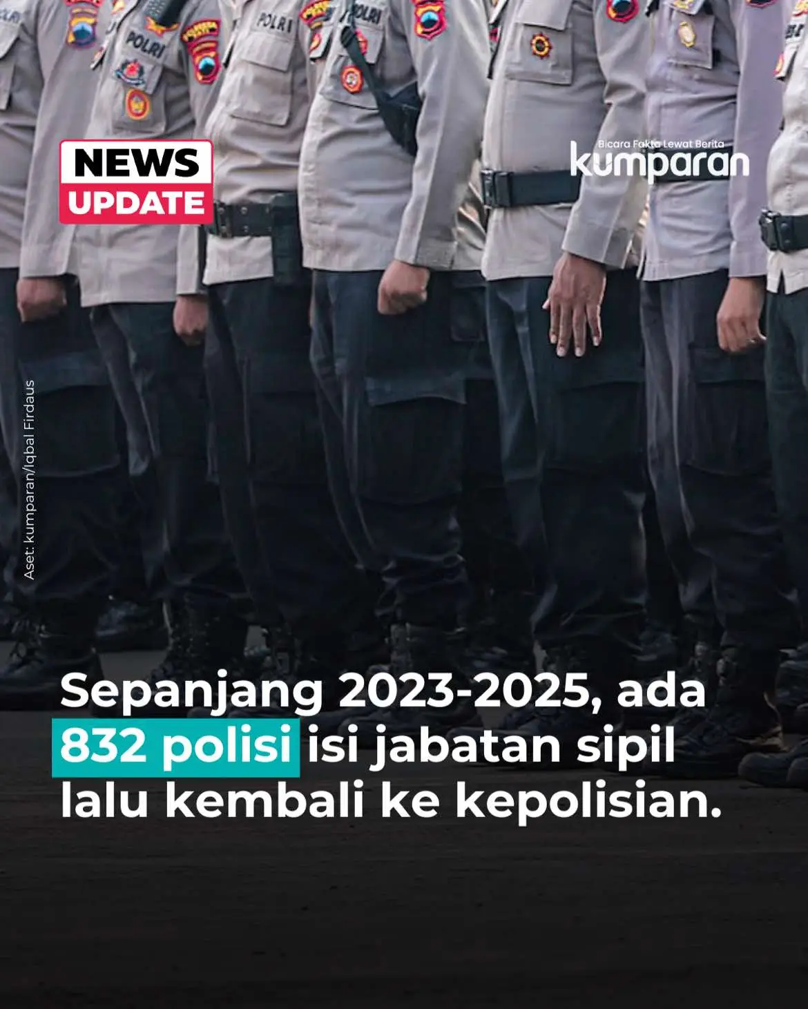Mahkamah Konstitusi (MK) memutus bahwa polisi aktif tidak bisa mengisi jabatan publik. Mereka yang hendak mengisi jabatan publik harus sudah dalam masa pensiun atau mengundurkan diri. Dikutip dari salinan putusan Perkara Nomor 114/PUU-XXIII/2025 yang dibacakan Kamis (13/11), berdasarkan jawaban dari pihak pemerintah terhadap pertanyaan hakim MK, terungkap sejak 2023 hingga 2025 ada 832 anggota Polri aktif yang sempat bertugas di luar institusi atau jabatan sipil, tetapi telah kembali ke institusi Polri. Pemerintah turut merincikan jumlah serta pangkat polisi yang bertugas. Seperti Komjen Polisi berjumlah 13 orang; Irjen Polisi 48 orang; Brigjen Polisi 76 orang. 📸: Dok. kumparan/Iqbal Firdaus. Follow WhatsApp Channel kumparan untuk dapat Informasi terpercaya dikirim langsung ke WhatsApp kamu. Ketik kum.pr/WAchannel di browser kamu sekarang, agar bisa share informasi tanpa ragu. #newsupdate #update #news #oneliner #polisi #mahkamahkonstitusi #polri #jabatanpublik #sipil #info #infoterkini #berita #beritaterkini #bicarafaktalewatberita #kumparan