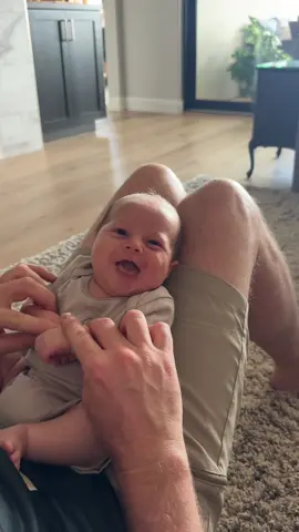 Have you ever seen a baby with such a strong mean mug?! Giving Winnie some competition.  #momlife #grandpa #babyfever #momhumor #babyboy 