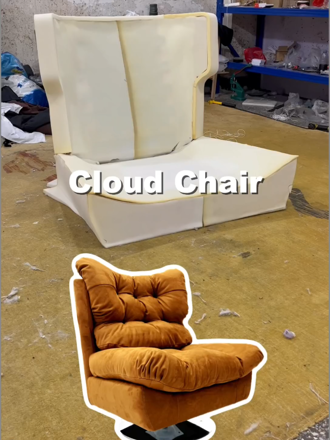 Sink  into cloud-like softness, laze all day long. #furniture #interiordesign #sofachair #homedecor #furniturefactory #leisurechairmanufacturer #leisurechair #chairmanufacturer 