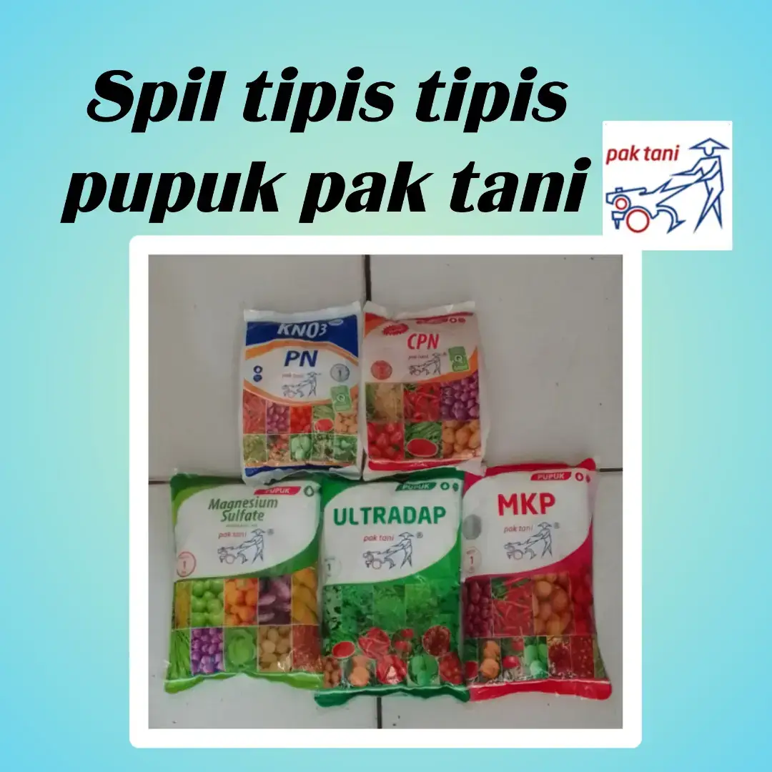 Beberapa pupuk pak tani (Saprotan Utama) yg paling banyak dicari petani. Ultradap,Magnesium Sulfate,CPN Kno merah,PN Prill Kno putih dan MKP. #pupuk #pertanian #tani #petani  #tokopertanian 