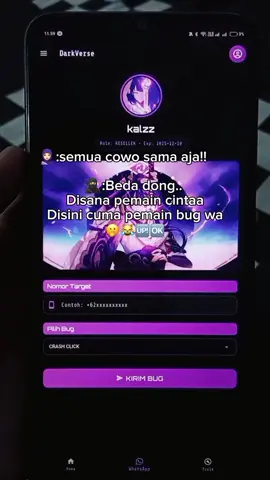 order apk bug ke boo/dm🤩#foryoupage #apkdarkverse #apkbugwa #gacorrr🔥 #promomakan1111 