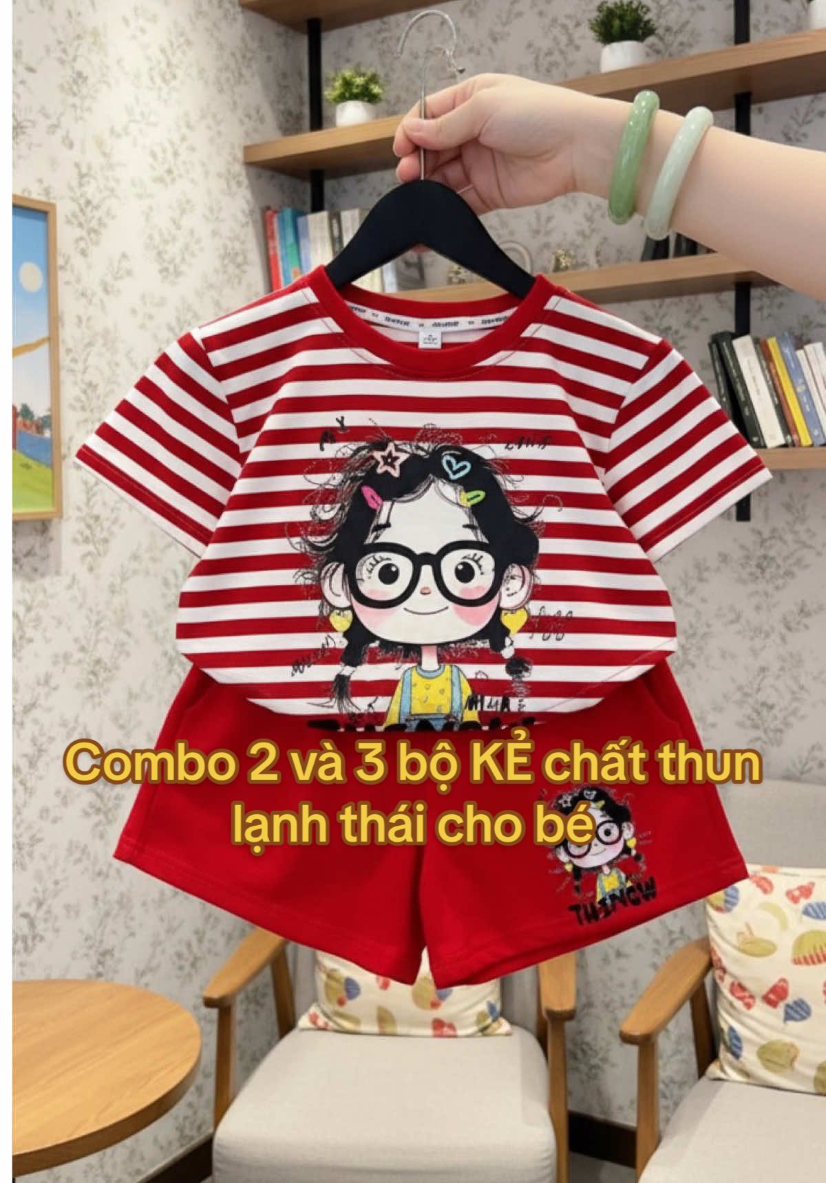 Combo 2 và 3 bộ KẺ chất thun lạnh thái #dochobe #combodochoichobe #tiktokshop #thoitrangtreem #foryou 