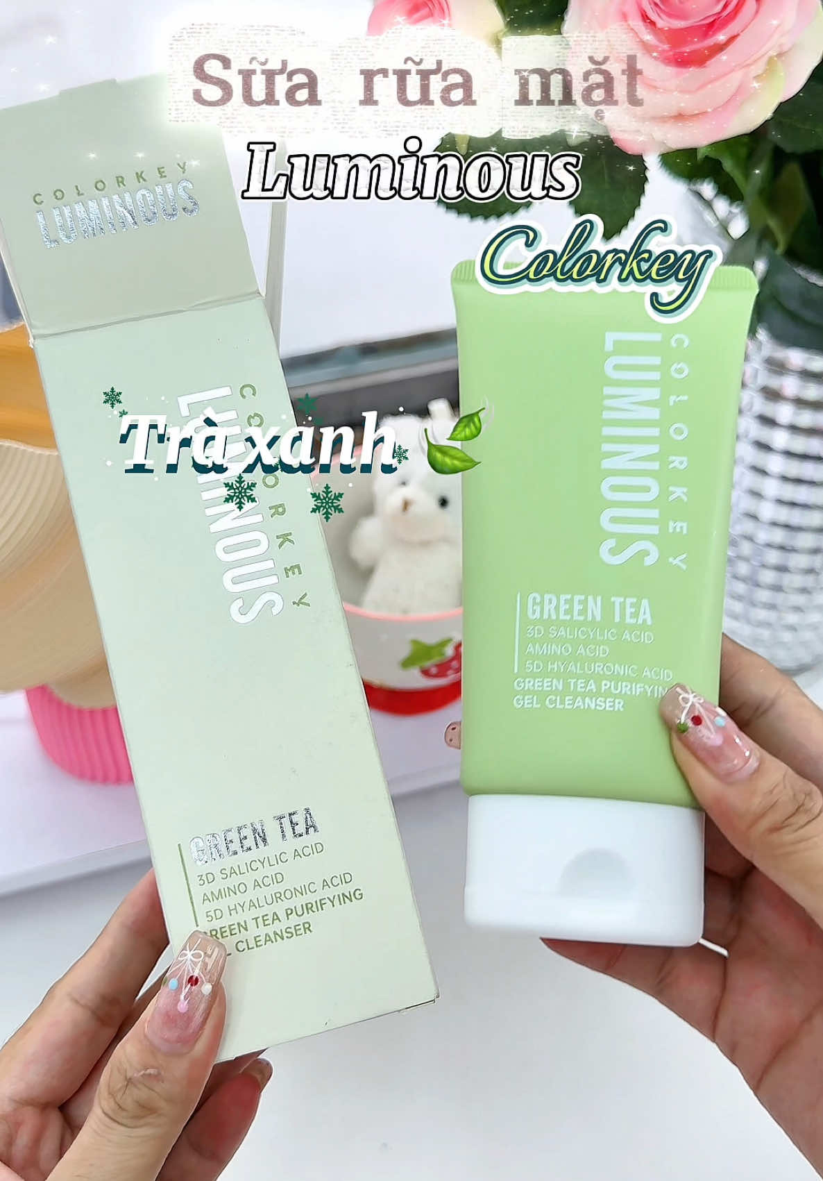 Sữa rửa mặt Luminous của Colorkey hơi bị ưng lụm chân ái da dầu mụn nè #colorkey #taytrangcolorkey #suaruamattraxanh #ngthienkim22 #suaruamattaobot #goclamdep #xuhuong 