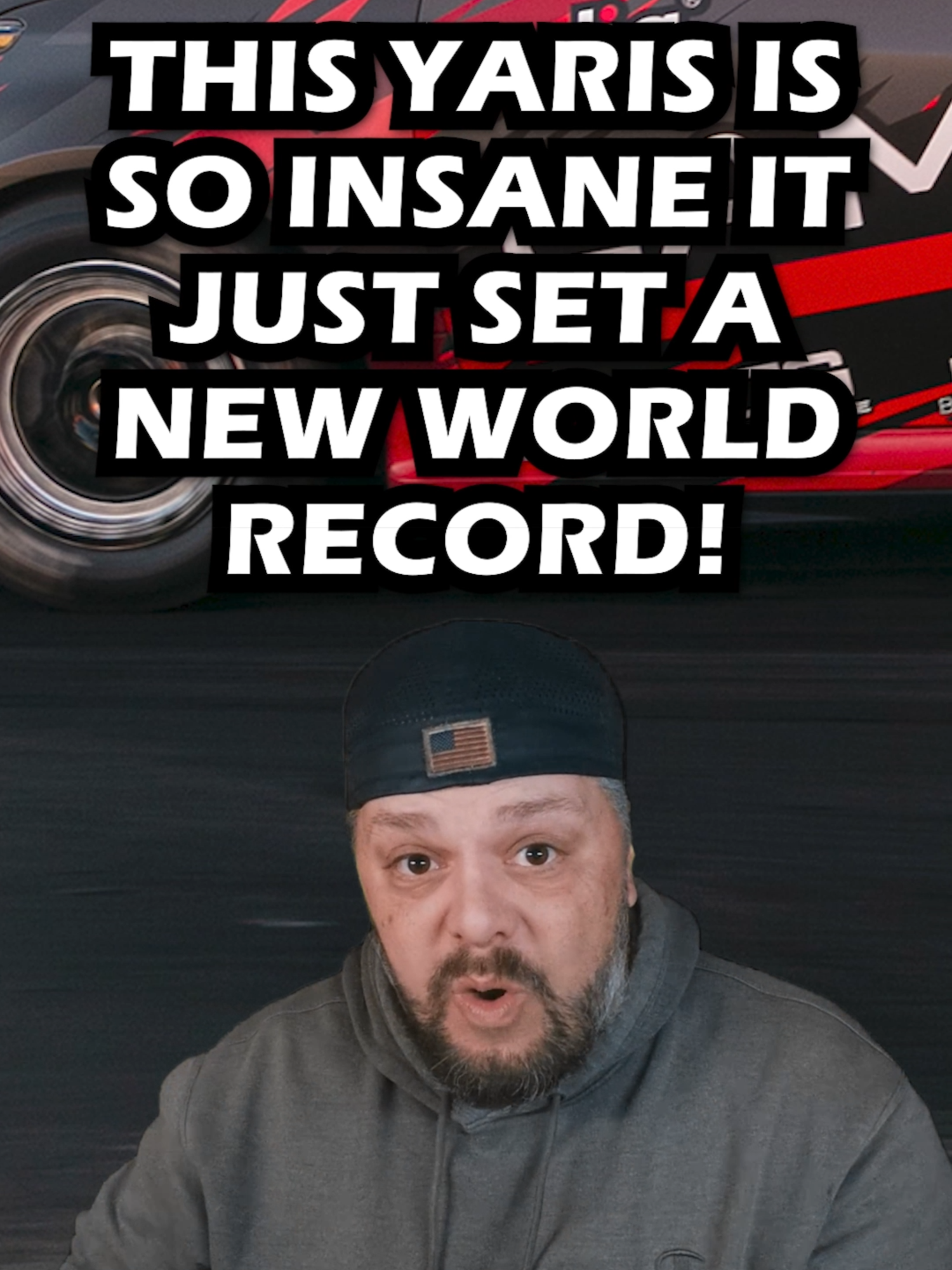 A Yaris Just Set A Drag Racing World Record #tiktokautocampaign #cartok #toyota #gazooracing #lamspeedracing #worldrecord #gryaris#grcorolla