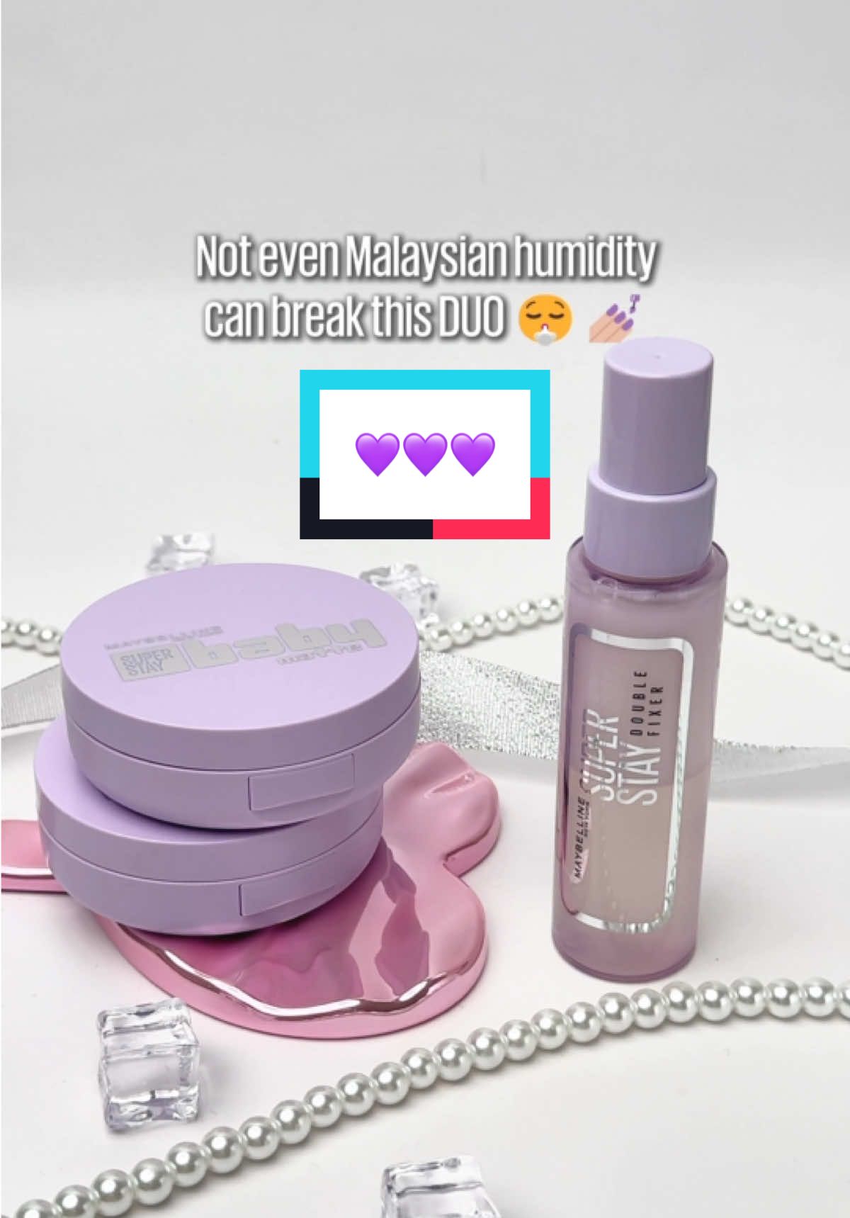 Clean matte base all day? Senang je. Super Stay Baby Matte Cushion + Super Stay Setting Spray untuk that flawless & transferproof base!  Bestie… trust me, you NEED both🙂‍↕️🙌🏻! #maybelline #maybellinemalaysia #maybellinecushion #FYP #makeuptahanminyak