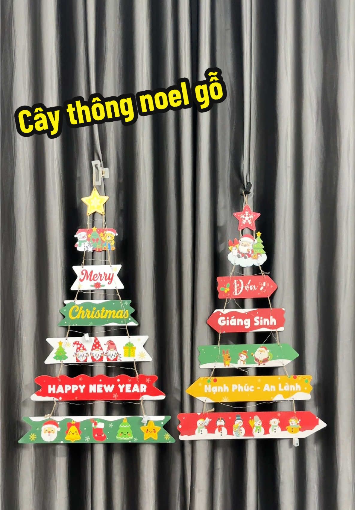 Cây thông noel gỗ treo tường #caythongnoelgo #caythongnoelgotreotuong #caythongdecortreotuong 
