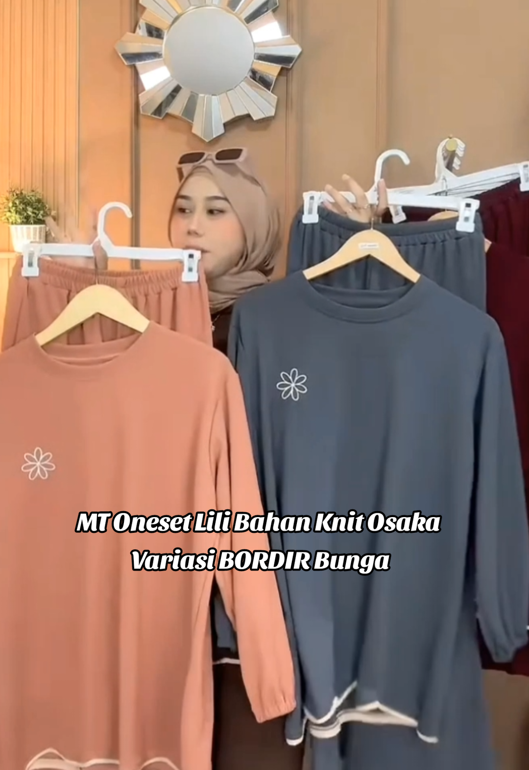 MT Oneset Lili Bahan Knit Osaka Variasi BORDIR Bunga#fyp #belilokal #oneset #onesetmurah #tiktoktokopedia 