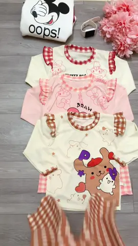 Combo 3bộ dài tay cánh tiên siêu xinh cho bé yêu mặc đi chơi đi học đều đẹp lắm nè các mom ơi #quanaotreem #bothudong #bodaitaychobe #xuhuong #giadinhrosua 