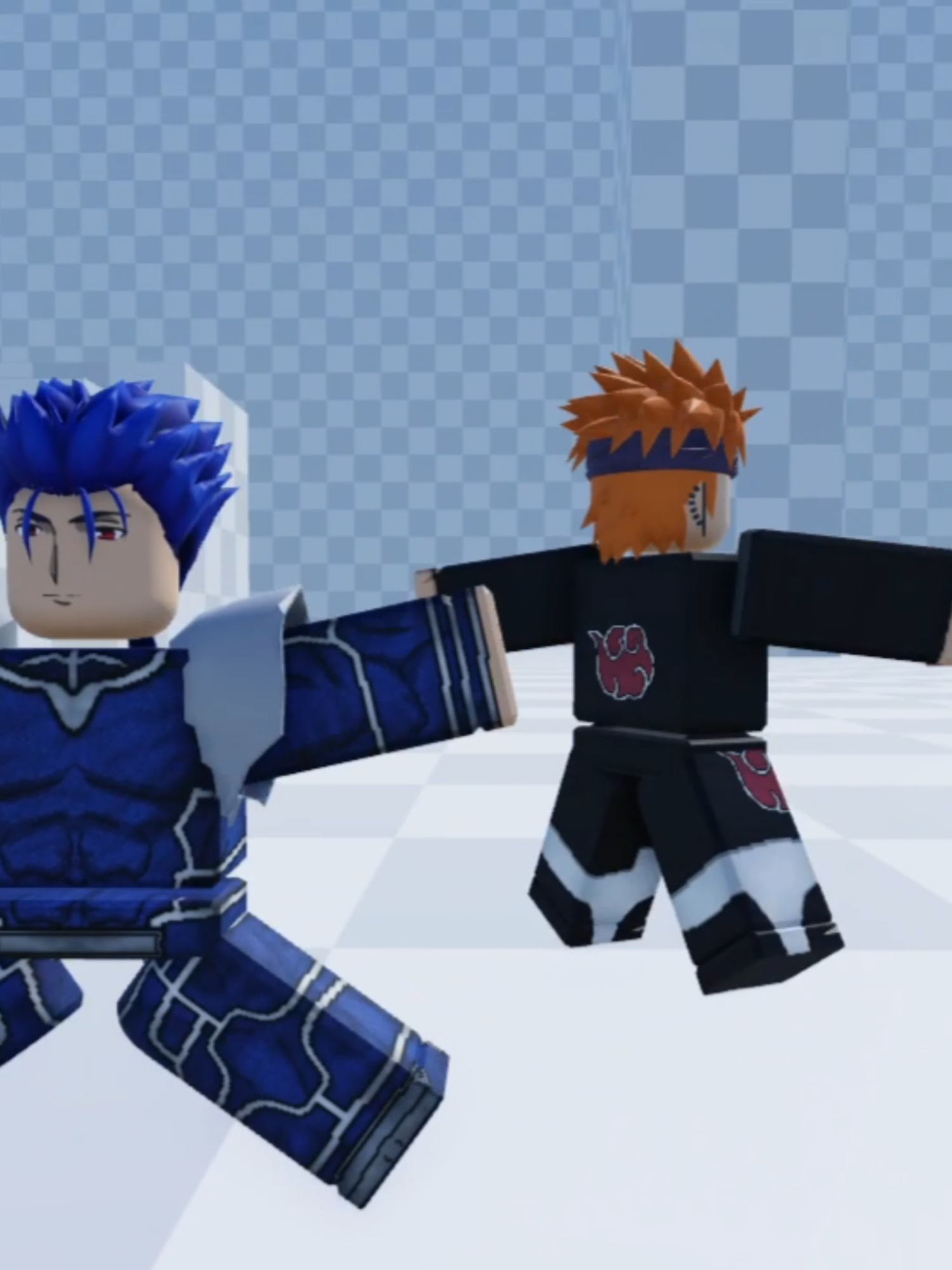 ABA Pain and Lancer jumping #aba #animebattlearena #roblox #painnaruto #lancerfatestaynight
