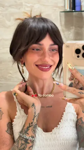 chocolate covered strawberry lip combo tutorial 🍫🍓 @MakeUpForEverUSA @Makeup By Mario @REFY @Olehenriksen  #makeup #lipcombo #makeuptutorial 