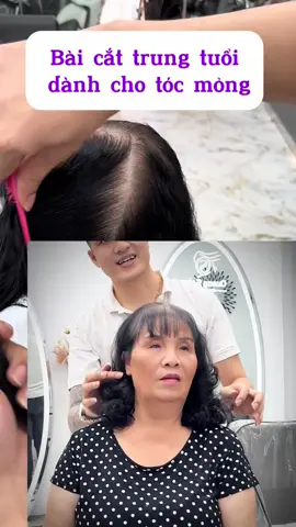 Hướng dẫn cắt kiểu tóc uốn xoăn tóc mỏng                 #quangsakerhairacademy #Kithuatnghanhtoc #Cattoc 