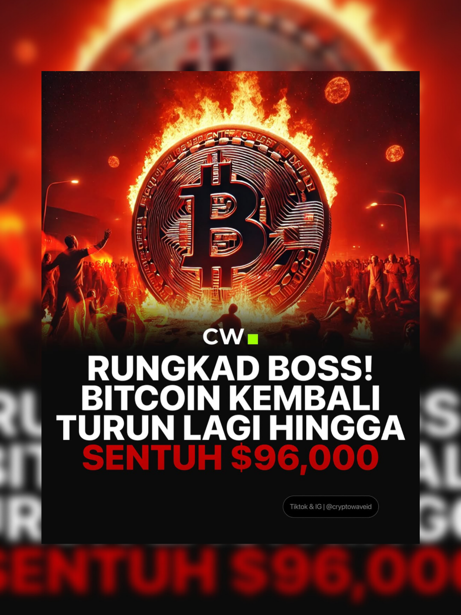 Harga Bitcoin sempat koreksi ke area $96,000 hingga menyebabkan banyak Investor crypto di Indonesia yang mengalami kerugian hingga ratusan juta! Kalian apakah ada yang rugi juga atau malah cuan? #cryptowave #gabrielrey #bitcoin #crypto 