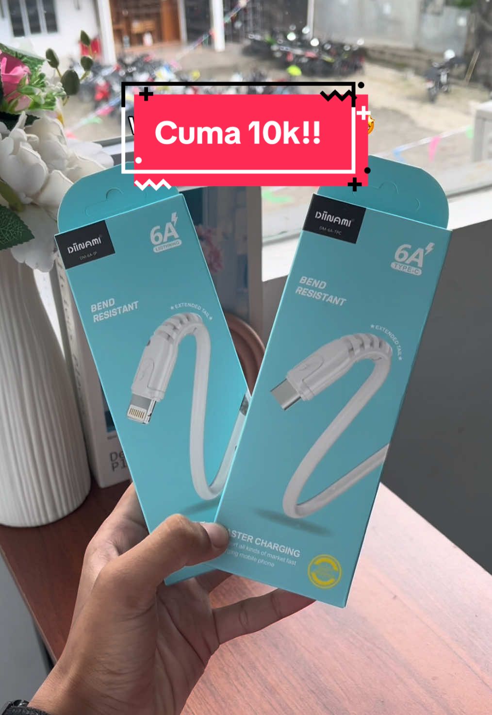 cuma 10k udah dapet kabel fastcharger🤔 #charger #chargeriphone #chargerandroid #quickcharge #fastcharger 