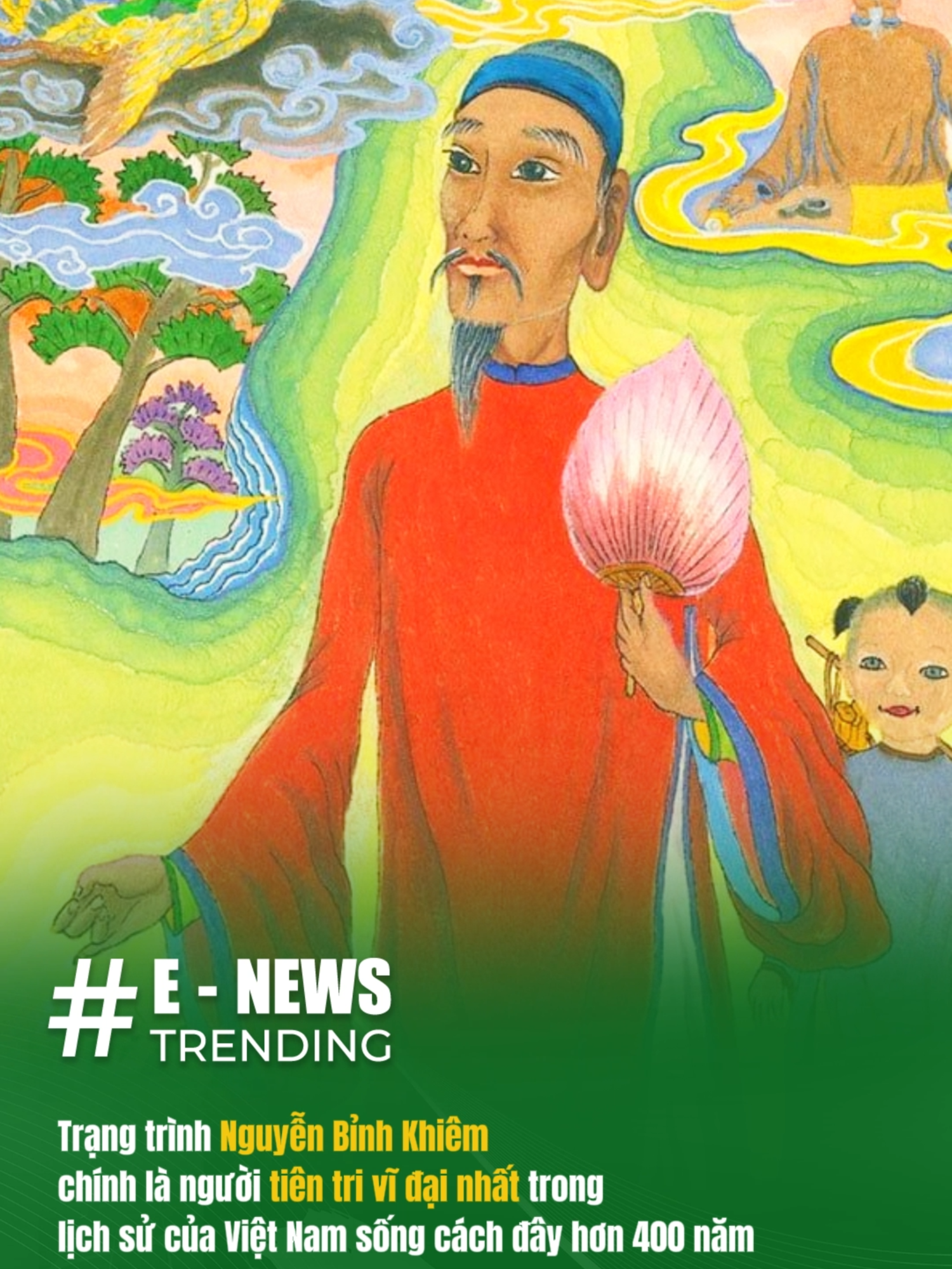 Trạng trình Nguyễn Bỉnh Khiêm được Bà Nguyễn Phương Hằng nhắc đến là nhà tiên tri lỗi lạc của Việt Nam #enewstrending #viral #trangtrinhnguyenbinhkhiem #bão #nguyenphuonghang