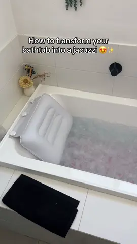 Bathtub → Jacuzzi… in 30 seconds 😮‍💨✨#jacuzzi #sahm #bathroom 