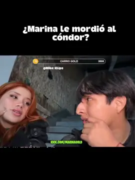 ¿Marina Gold, le mordió el labio al cóndor? #marinagold #caradecristhian #condor 