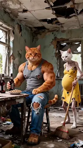 #cartoon #orangecat #aicat #cutecat #cat 